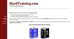 Desktop Screenshot of hardtraining.com