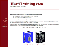 Tablet Screenshot of hardtraining.com